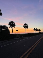 sunset over Florida