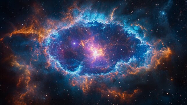 A supernova explosion, showcasing the birth of new elements


