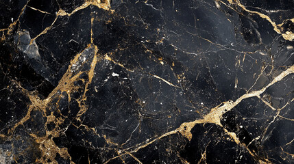 Stunning black marble with gold veining presenting elegance and luxury in design