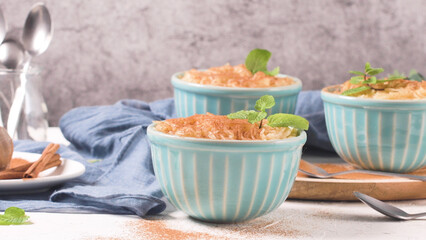 Aletria vermicelli pudding