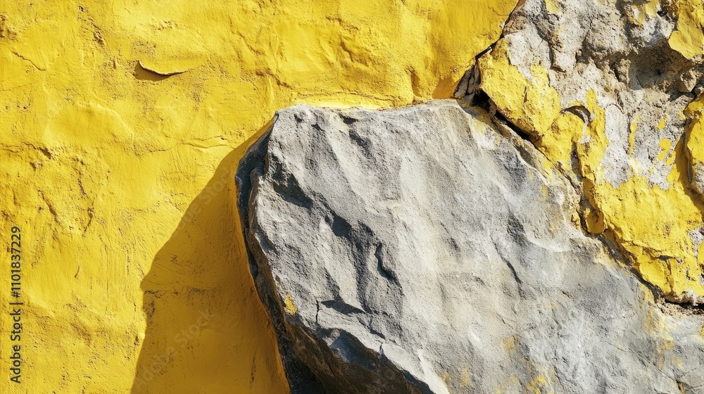 Poster elegant matt paint texture in a generic nova lutea color creates a striking background banner, compl