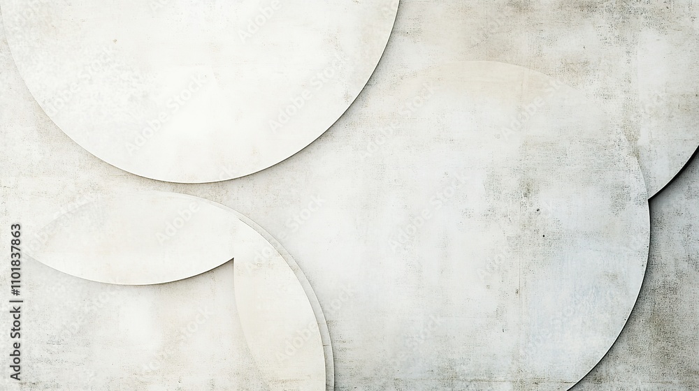 Poster faded white abstract background with distressed texture elements