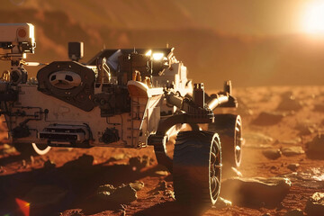 Ai generated image of fantastic landscape of another mystery world