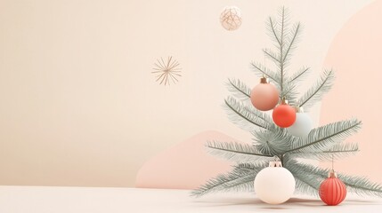 A Christmas card that radiates joy, featuring minimalist design, delicate holiday motifs, and an aesthetic vibe that captures the warmth of the season