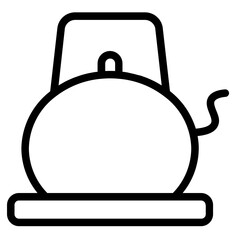 Electric Kettle Tea Line Icon