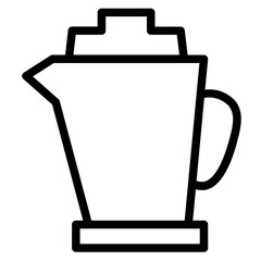 Ewer Jug Utensil Line Icon