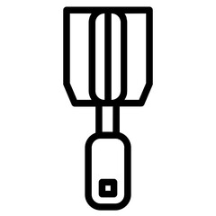 Fruit Knife Peeler Line Icon