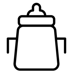 Baby Botte Feeding Line Icon