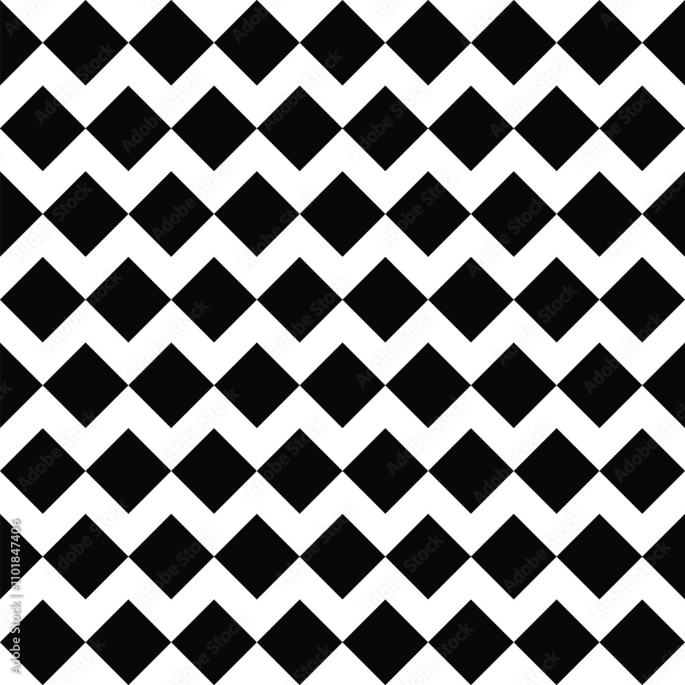 Poster black square shapes on a white background. black white seamless pattern. black square boxes. black a