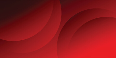 Abstract red background with circles. Applicable for gift card, Poster on wall poster template