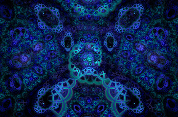 Abstract fractal 3d circle image