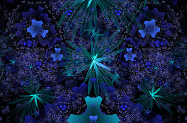 Abstract fractal 3d circle image