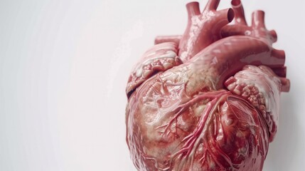 Realistic Heart Model in Clinical Setting, Emphasizing Anatomy and Health Conditions