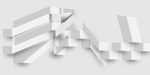 Abstract modern technology white and grey digital geometric tringle line effect futuristic concept abstract white background. Suit for cover, header, poster, banner, web vector illustration.