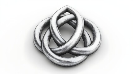 Silver knot design