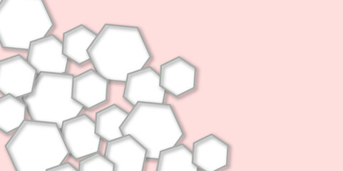 Abstract 3d modern hexagon colorful pattern technology honeycomb texture concept background.