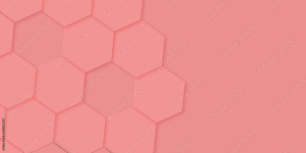 Aufkleber abstract 3d colorful digital technology hexagon pattern shapes technology abstract texture backgroun