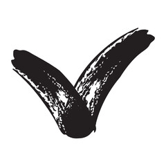 check mark geometric shape brush doodle