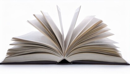 Fototapeta premium Open book isolated white background