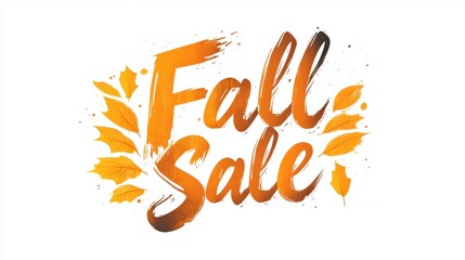 Fall season sale advertisement promotion poster template design.