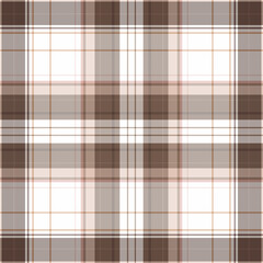 Seamless brown tones striped plaid pattern design. for plaid, fabric, carpet, rug, textile, clothes, table, weaving, dress, clothing. Vector drawing