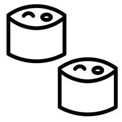 Japanese Food Sushi Line Icon