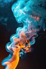 Obraz premium A close-up shot of a banana with smoke rising from its peel