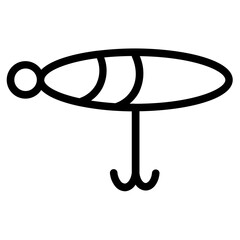 Bait Camping Fishing Line Icon