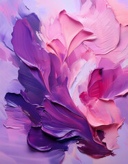 분홍색 보라색이 어우러진 유화 배경