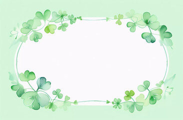 greeting card design with space for text for Patrick's