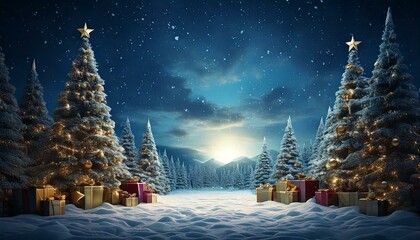 Ambient Christmas tree wallpaper