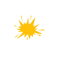 cartoon explosion vector element