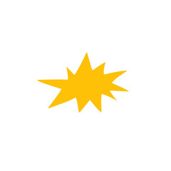 cartoon explosion vector element