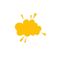 cartoon explosion vector element