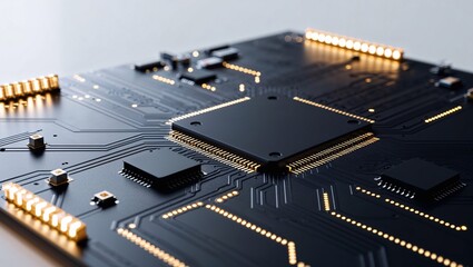 Close up of a computer motherboard