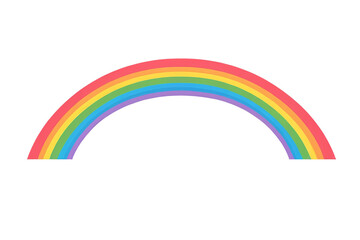Rainbow illustration isolated on white or transparent background