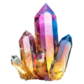 recommend clip art: Colorful sharp crystal gemstone clip art