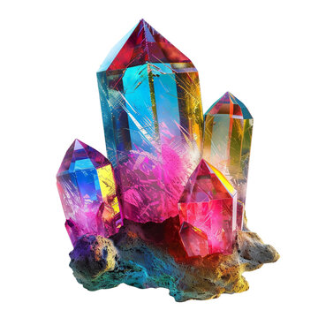recommend clip art: Colorful sharp crystal gemstone clip art