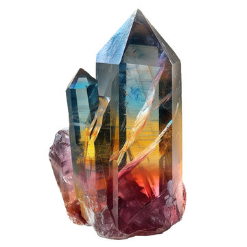 recommend clip art: Colorful sharp crystal gemstone clip art