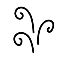 Vector splits, curls, rolls and scrolls . Calligraphy design elements