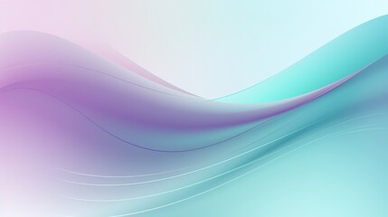 Naklejka premium Abstract gradient background blending from lavender to bright turquoise, perfect for branding and corporate identity. Subtle textured waves and shimmering dots of light