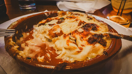 Closeup of Bacalhau com Natas