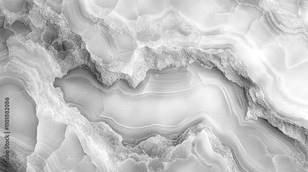 Poster elegant gray agate stone surface with intricate patterns and textures