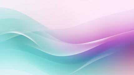 Naklejka premium Abstract gradient background blending from lavender to bright turquoise, perfect for branding and corporate identity. Subtle textured waves and shimmering dots of light