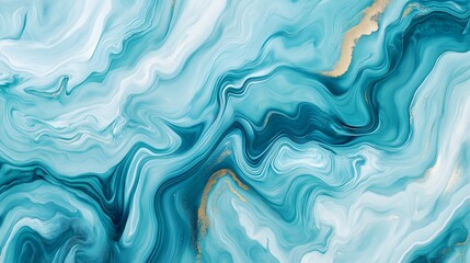 Fototapeta premium 質感, 模様, 水, 壁紙, デザイン, 文科系, 青, ペイント, 色, 流動性の, イラスト, フロー, 渦, 海, 光, 波, 3d, 金, 波, 芸術的な, なめらかな,generative ai