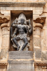 A statue of Veerabadrar in Airavatheeswarar temple...