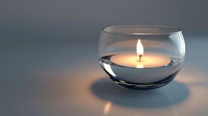 Candle isolated on a white background