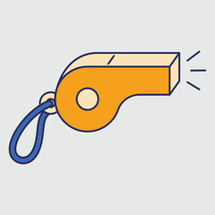 A colorful whistle designed for sports or signaling purposes.