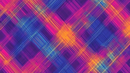 Abstract Geometric Pattern with Colorful Lines
