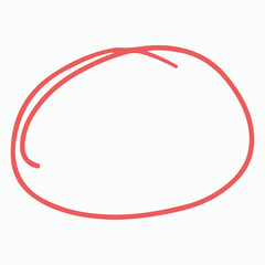 A simple red outline resembling an abstract shape.